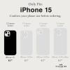 imageCoach Signature Canvas Slim Wrap iPhone 151413 Case Compatible with Wireless Charging  Signature CharcoalCharcoal Wallet