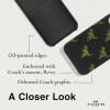 imageCoach Signature Canvas Slim Wrap iPhone 151413 Case Compatible with Wireless Charging  Signature CharcoalRepeat Rexy