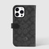 imageCoach Signature Canvas Two Piece Detachable Wallet Folio iPhone 15 Pro Case Compatible with Wireless Charging  Signature CharcoalCharcoal Wallet