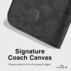 imageCoach Signature Canvas Two Piece Detachable Wallet Folio iPhone 15 Pro Case Compatible with Wireless Charging  Signature CharcoalCharcoal Wallet