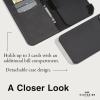 imageCoach Signature Canvas Two Piece Detachable Wallet Folio iPhone 15 Pro Case Compatible with Wireless Charging  Signature CharcoalCharcoal Wallet