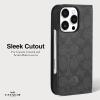 imageCoach Signature Canvas Two Piece Detachable Wallet Folio iPhone 15 Pro Case Compatible with Wireless Charging  Signature CharcoalCharcoal Wallet