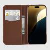 imageCoach Signature Canvas Two Piece Detachable Wallet Folio iPhone 15 Pro Case Compatible with Wireless Charging  Signature CharcoalHazelnut Wallet