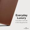 imageCoach Signature Canvas Two Piece Detachable Wallet Folio iPhone 15 Pro Case Compatible with Wireless Charging  Signature CharcoalHazelnut Wallet