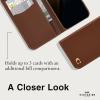 imageCoach Signature Canvas Two Piece Detachable Wallet Folio iPhone 15 Pro Case Compatible with Wireless Charging  Signature CharcoalHazelnut Wallet