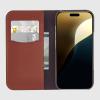 imageCoach Signature Canvas Two Piece Detachable Wallet Folio iPhone 15 Pro Case Compatible with Wireless Charging  Signature CharcoalTan Wallet