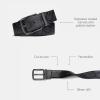 imageCoach Wide Harness Signature Reversible BeltCharcoalBlack