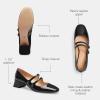 imageCoach Womens Angelina Mary Jane FlatBlack