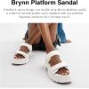 imageCoach Womens Brynn Platform SandalChalk