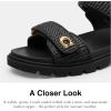 imageCoach Womens Brynn Sandal PlatformBlack Straw