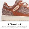 imageCoach Womens C201 Micro Signature JacquardCocoaBurnished Amber