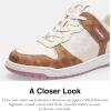 imageCoach Womens C201 SneakerTanTrue Pink