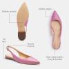 imageCoach Womens Claire Skimmer Ballet FlatCharcoalBlack