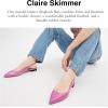 imageCoach Womens Claire Skimmer Ballet FlatCharcoalBlack