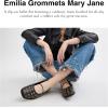 imageCoach Womens Emilia Mary Jane Ballet FlatBlack Grommet