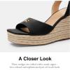 imageCoach Womens Espadrille Wedge PlatformBlack