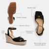 imageCoach Womens Espadrille Wedge PlatformBlack