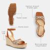 imageCoach Womens Espadrille Wedge PlatformCocoaBurnished Amber