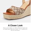 imageCoach Womens Espadrille Wedge PlatformCocoaBurnished Amber