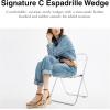 imageCoach Womens Espadrille Wedge PlatformCocoaBurnished Amber