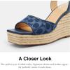 imageCoach Womens Espadrille Wedge PlatformDeep Blue
