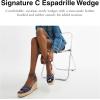 imageCoach Womens Espadrille Wedge PlatformDeep Blue