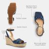 imageCoach Womens Espadrille Wedge PlatformDeep Blue