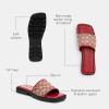 imageCoach Womens Florence Slide SandalRuby