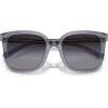 imageCoach Womens Hc8381f Low Bridge Fit Square SunglassesDark GreyLight GreyLight Grey Gradient