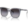 imageCoach Womens Hc8381f Low Bridge Fit Square SunglassesDark GreyLight GreyLight Grey Gradient