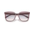 imageCoach Womens Hc8381f Low Bridge Fit Square SunglassesTransparent RoseBlushPurple Blue Peach Gradient