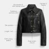 imageCoach Womens Heritage C Snap Front Shrunken JacketBlack