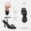 imageCoach Womens Kelsey Leather SandalBlack
