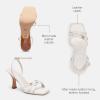 imageCoach Womens Kelsey Leather SandalChalk