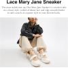 imageCoach Womens Lace Mary Jane Sneaker CharcoalBlack 5