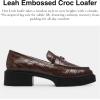 imageCoach Womens Leah Embossed Croc LoaferMaple