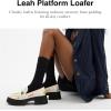 imageCoach Womens Leah Platform Loafer with Sketch PrintCharcoalBlack