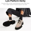 imageCoach Womens Lyla Platform Derby OxfordCocoaBlack