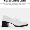 imageCoach Womens Natalie Leather LoaferOptical White