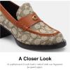 imageCoach Womens Natalie Signature Textile Jacquard LoaferCocoaBurnished Amber