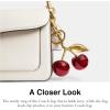 imageCoach Womens Resin Cherry Bag CharmRed Apple