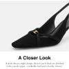 imageCoach Womens Rowyn Slingback PumpBlack Suede