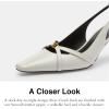 imageCoach Womens Rowyn Slingback PumpOptical White