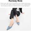 imageCoach Womens Runway Mule Ballet Flat CharcoalBlack 5