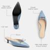imageCoach Womens Runway Mule Ballet Flat CharcoalBlack 5