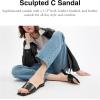 imageCoach Womens Sculpted C Flat SandalBlack
