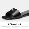 imageCoach Womens Sculpted C Flat SandalBlack
