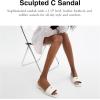 imageCoach Womens Sculpted C Flat SandalOptical White