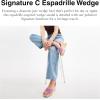 imageCoach Womens Signature C Espadrille Wedge PlatformFuchsia