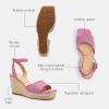 imageCoach Womens Signature C Espadrille Wedge PlatformFuchsia